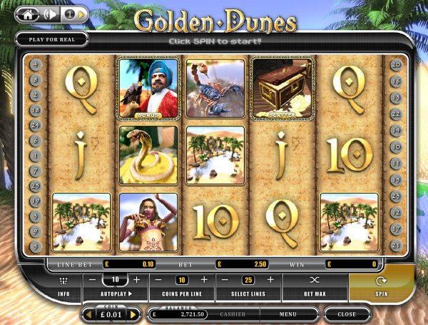 Золотоносные слоты «Golden Dunes» — в Вулкан Делюкс казино